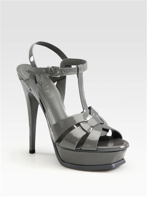 saks ysl tribute|Saint Laurent Tribute Leather Platform Sandals .